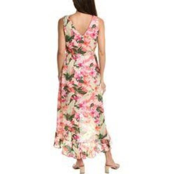 Tommy Bahama Floral Tropical Midi Dress Sz XXS Sleeveless Lined High Low Hem - Picture 9 of 9